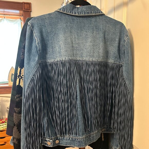 Lucchese Jackets & Blazers - Lucchese Jean Jacket with Fringe Medium